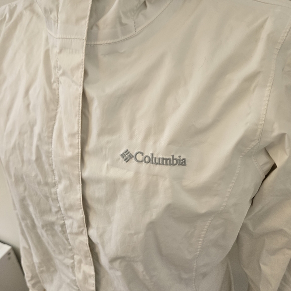 Columbia Windbreaker Size Medium White - Picture 5 of 13